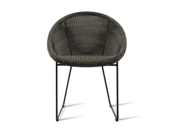 GIPSY - Sled base wicker garden chair with armrests by Vincent Sheppard - view 2